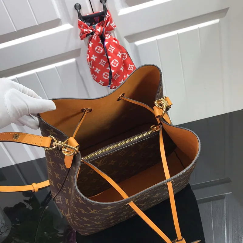 LV M44021 Louis Vuitton NéONOé MM Taška Monogram Žlutá