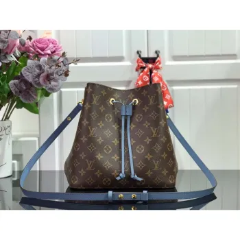LV M44021 Louis Vuitton NéONOé MM Taška Monogram Modrá