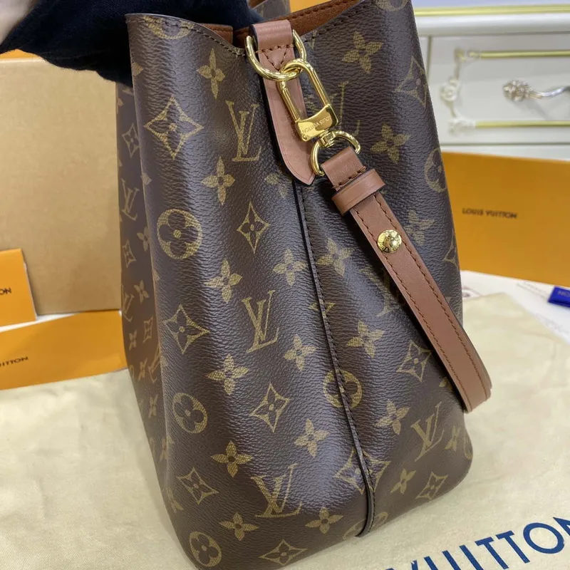 LV M44887 Louis Vuitton MM NéONOé Taška Monogram Karamelově Hnědá