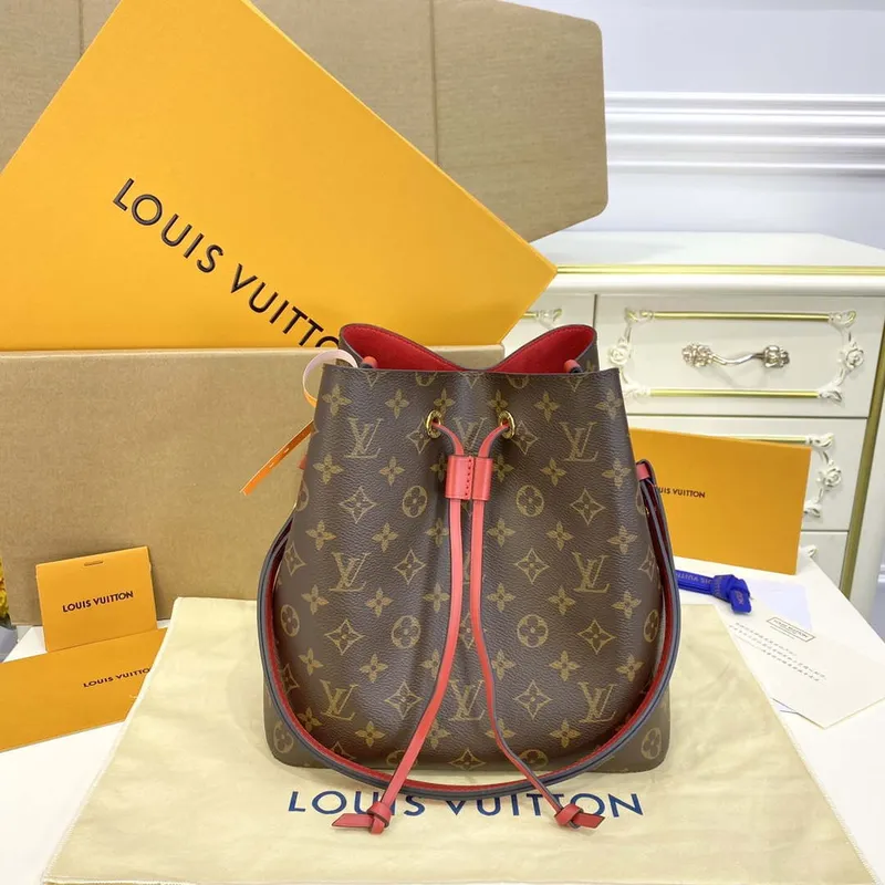 LV M44021 Louis Vuitton NéONOé MM Taška Monogram Červená