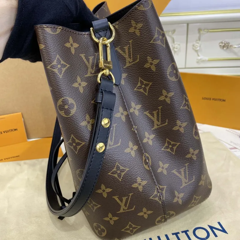 LV M44020 Louis Vuitton NéONOé MM Taška Monogram Černá
