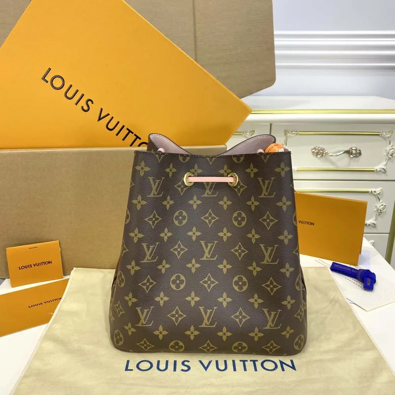 LV M44022 Louis Vuitton MM NéONOé Taška Monogram Růžová