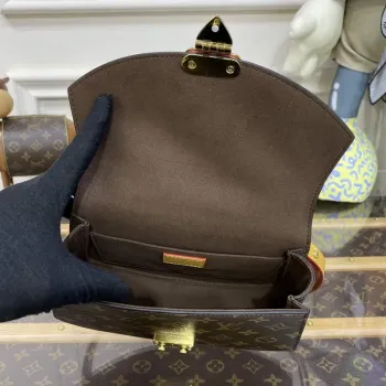 LV M46548 Louis Vuitton Tilsitt Monogram Kabelka Hnědá