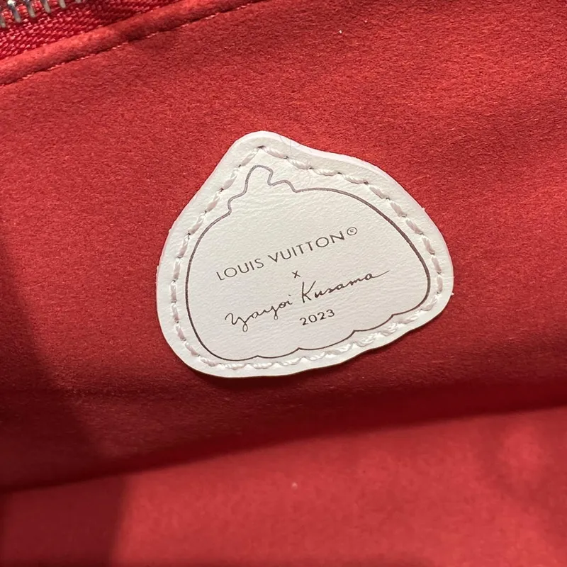 LV M46412 Louis Vuitton LV x YK OnTheGo PM Taška Červená