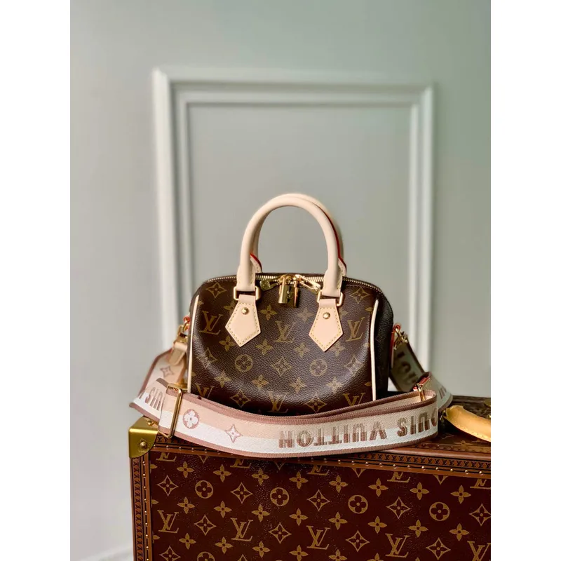 LV M46222 Louis Vuitton Speedy Bandoulière 20 Béžová