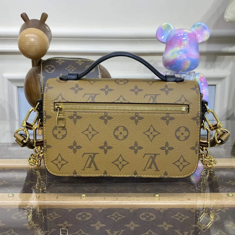 LV M46279 Louis Vuitton Pochette Métis East West Taška žlutá květina