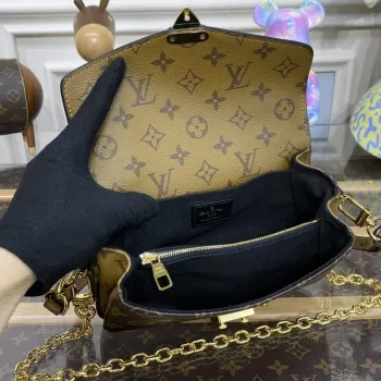 LV M46279 Louis Vuitton Pochette Métis East West Taška žlutá květina