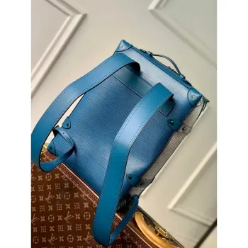 LV M44752 Louis Vuitton Soft Trunk Malý Batoh Modrý