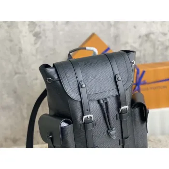 LV M50159 Louis Vuitton Christopher PM Epi Černá