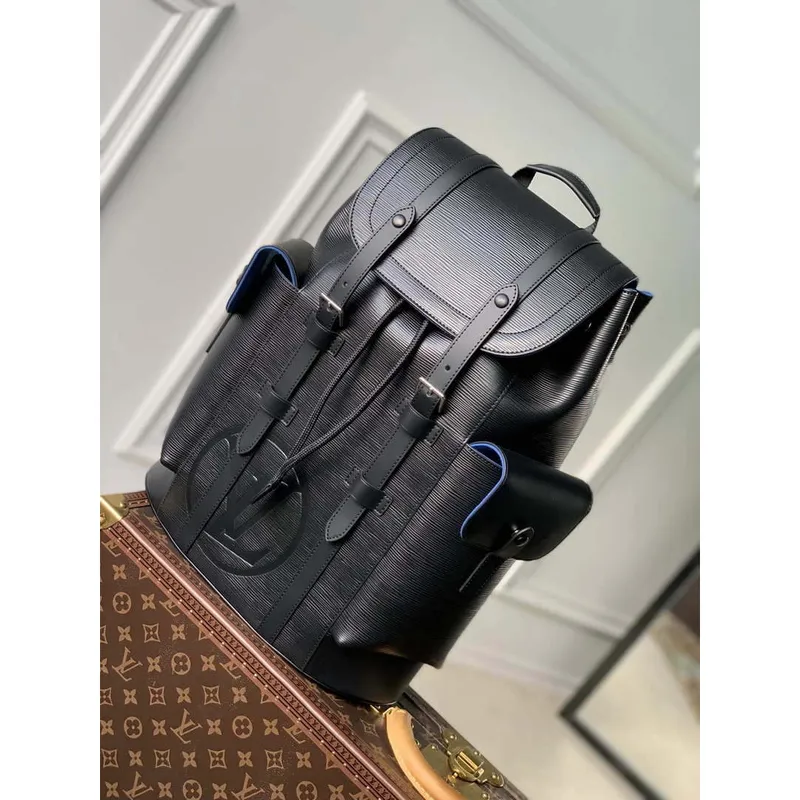 LV M41079 Louis Vuitton Christopher MM Epi Černá