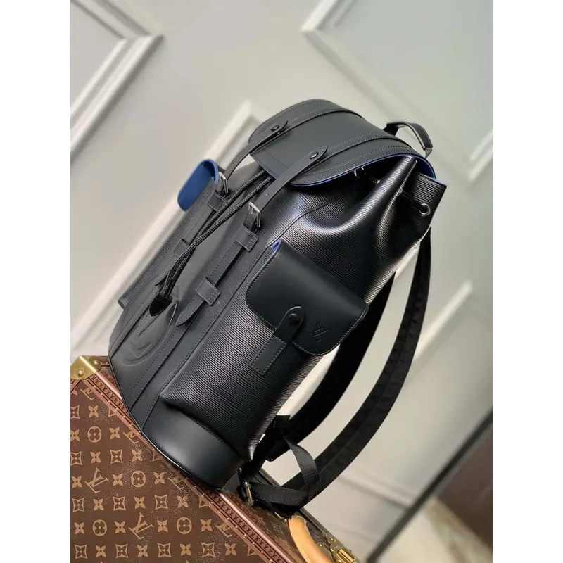 LV M41079 Louis Vuitton Christopher MM Epi Černá