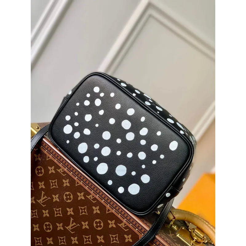 LV M21753 Louis Vuitton LV x YK Néonoé MM Taška Černá Bílá