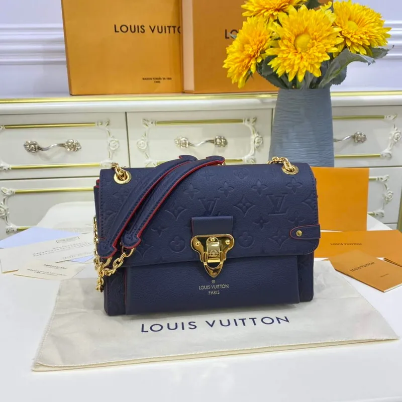 LV M52271 Louis Vuitton Vavin PM Kabelka přes rameno Námořnická modrá a červená