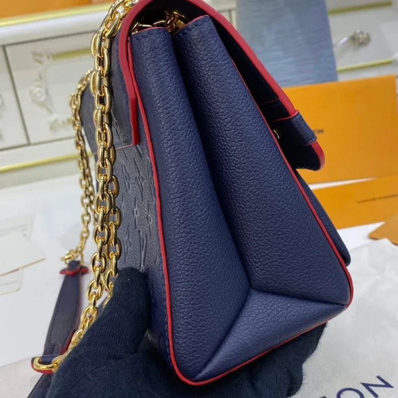 LV M52271 Louis Vuitton Vavin PM Kabelka přes rameno Námořnická modrá a červená