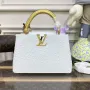 LV N81523 Louis Vuitton Capucines BB Kabelka Bílá