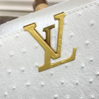 LV N81523 Louis Vuitton Capucines BB Kabelka Bílá