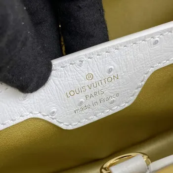 LV N81523 Louis Vuitton Capucines BB Kabelka Bílá