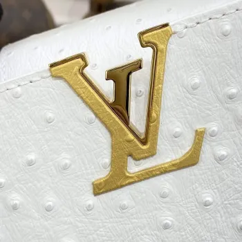 LV N81523 Louis Vuitton Capucines Mini Kabelka Bílá