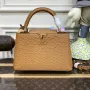 LV N81279 Louis Vuitton Capucines MM Kabelka Hnědá