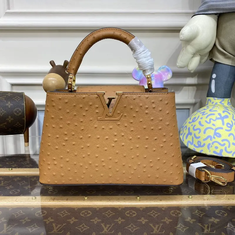 LV N81523 Louis Vuitton Capucines BB Kabelka Hnědá