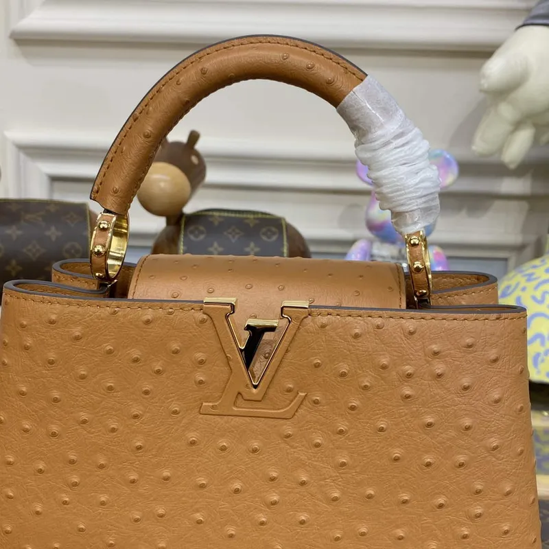 LV N81523 Louis Vuitton Capucines BB Kabelka Hnědá