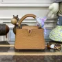 LV N81523 Louis Vuitton Capucines Mini Kabelka Hnědá