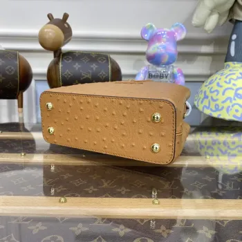 LV N81523 Louis Vuitton Capucines Mini Kabelka Hnědá