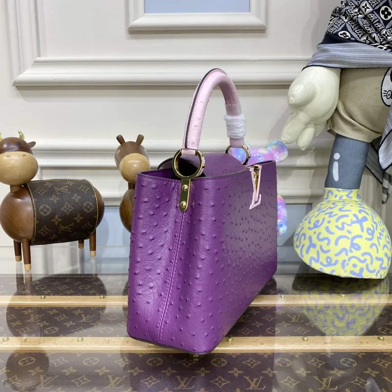 LV N81279 Louis Vuitton Capucines MM Kabelka Fialová