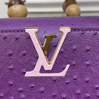 LV N81279 Louis Vuitton Capucines MM Kabelka Fialová