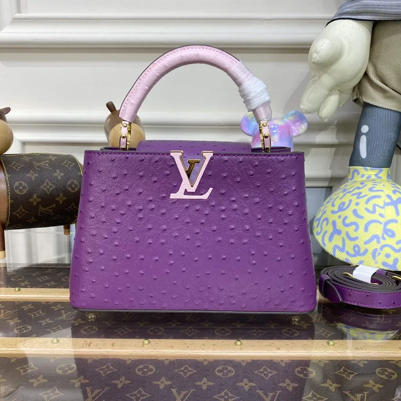 LV N81523 Louis Vuitton Capucines BB Kabelka Fialová
