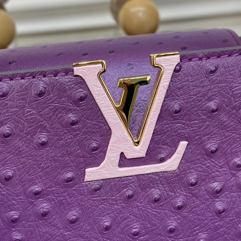 LV N81523 Louis Vuitton Capucines BB Kabelka Fialová
