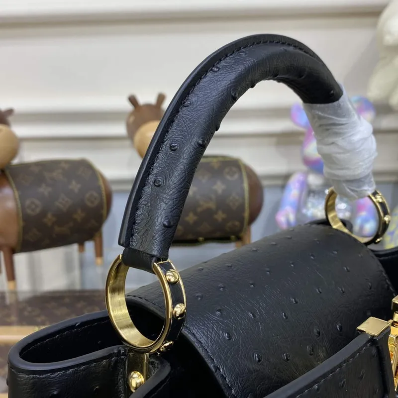 LV N81523 Louis Vuitton Capucines BB Kabelka Černá