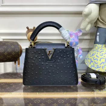 LV N81523 Louis Vuitton Capucines Mini Kabelka Černá
