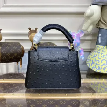 LV N81523 Louis Vuitton Capucines Mini Kabelka Černá