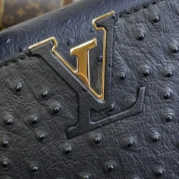 LV N81523 Louis Vuitton Capucines Mini Kabelka Černá