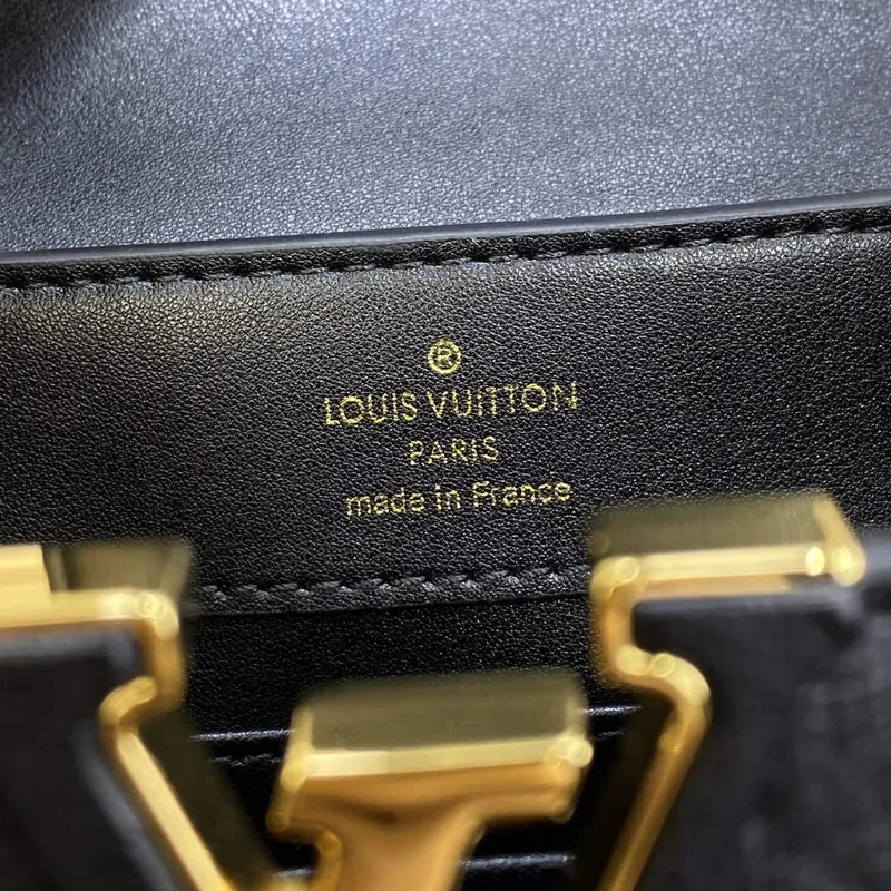 LV N81523 Louis Vuitton Capucines Mini Kabelka Černá