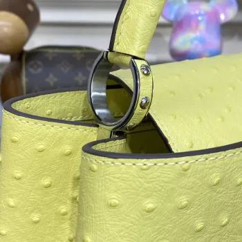 LV N81279 Louis Vuitton Capucines MM Kabelka citronově žlutá