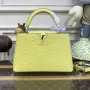 LV N81523 Louis Vuitton Capucines BB Kabelka citronově žlutá