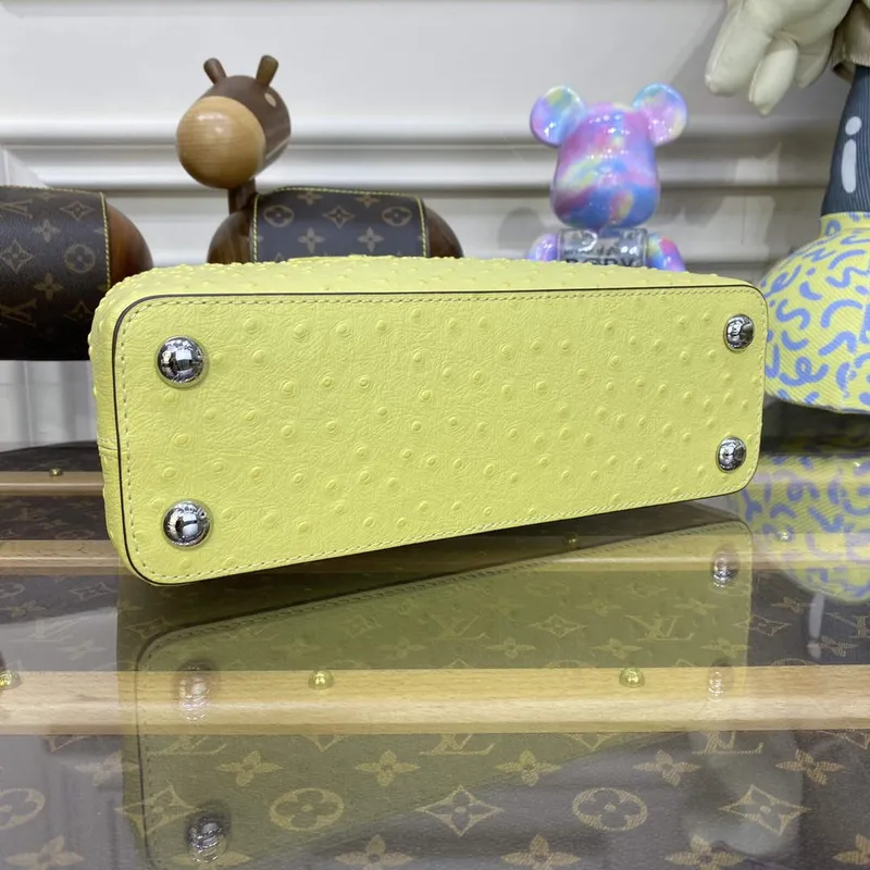 LV N81523 Louis Vuitton Capucines BB Kabelka citronově žlutá