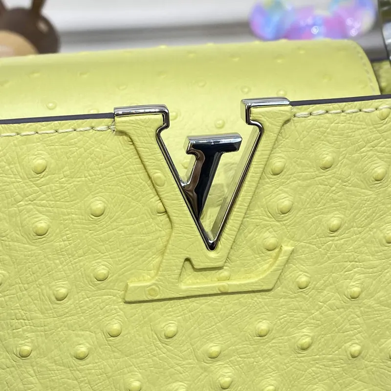 LV N81523 Louis Vuitton Capucines BB Kabelka citronově žlutá