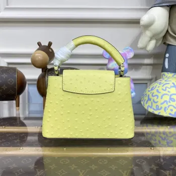 LV N81523 Louis Vuitton Capucines Mini Kabelka citronově žlutá
