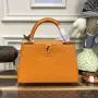 LV N81279 Louis Vuitton Capucines MM Kabelka Oranžová
