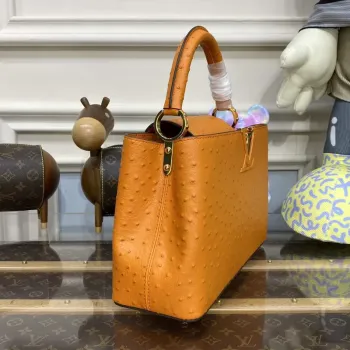 LV N81279 Louis Vuitton Capucines MM Kabelka Oranžová