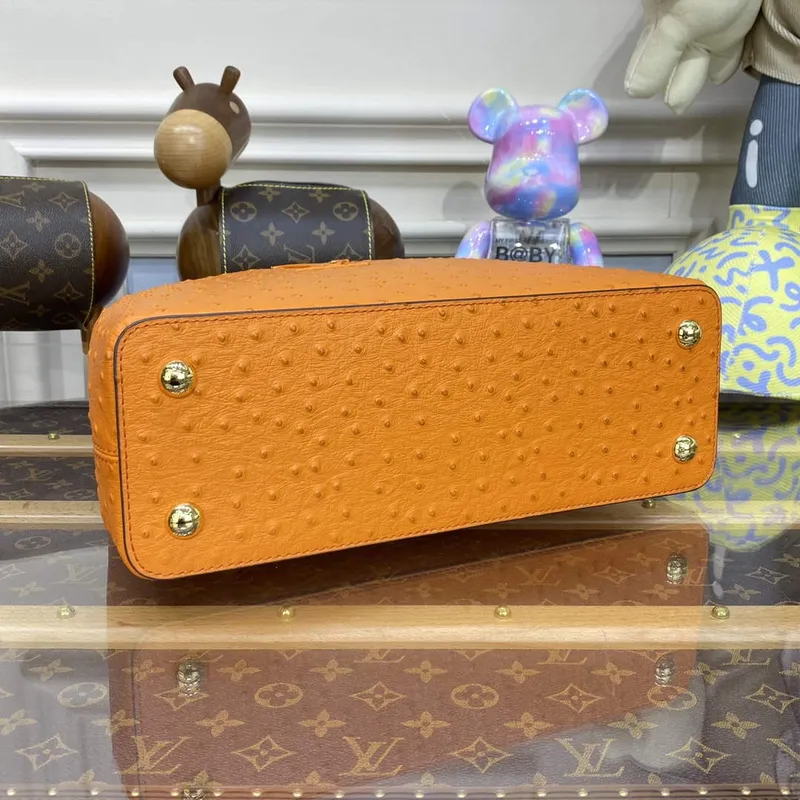 LV N81279 Louis Vuitton Capucines MM Kabelka Oranžová