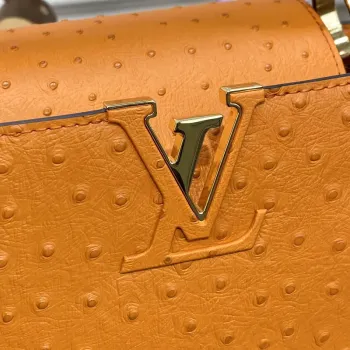 LV N81279 Louis Vuitton Capucines MM Kabelka Oranžová