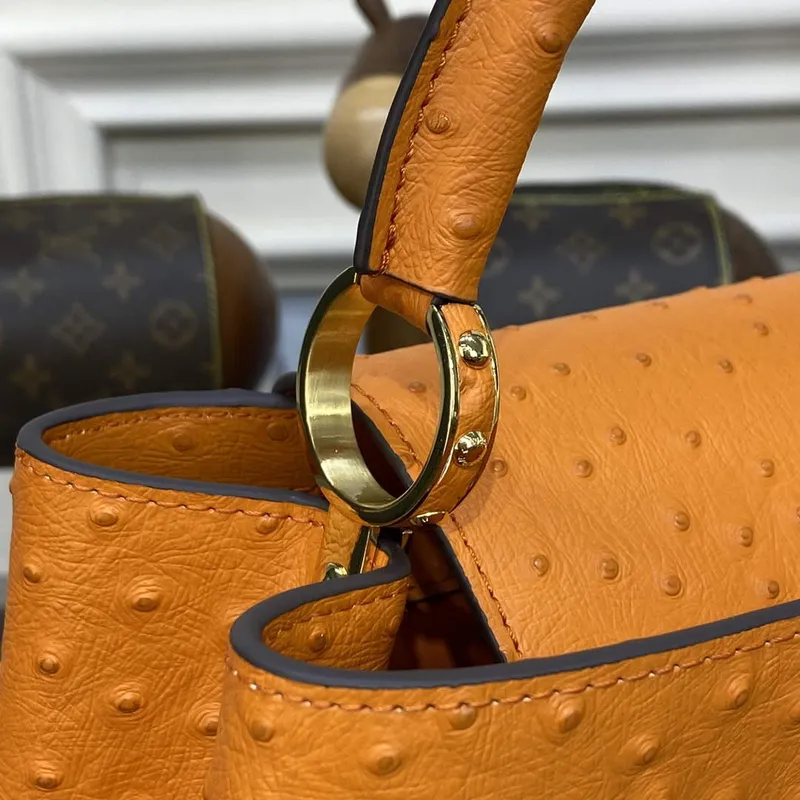 LV N81523 Louis Vuitton Capucines BB Kabelka Oranžová