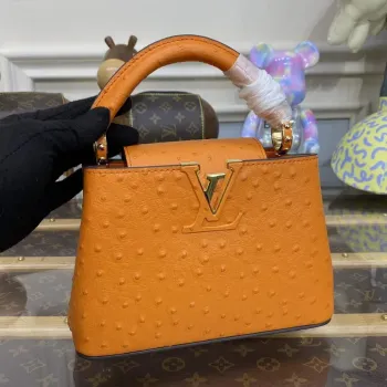 LV N81523 Louis Vuitton Capucines Mini Kabelka Oranžová