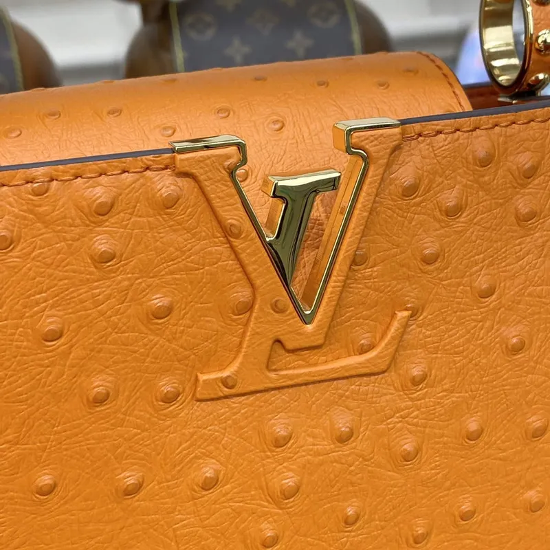LV N81523 Louis Vuitton Capucines Mini Kabelka Oranžová