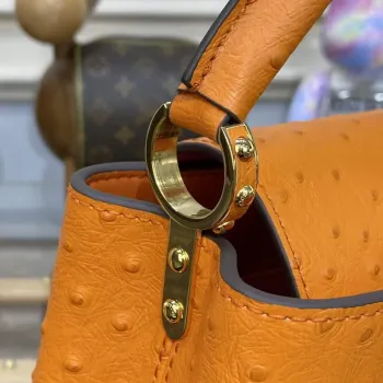 LV N81523 Louis Vuitton Capucines Mini Kabelka Oranžová