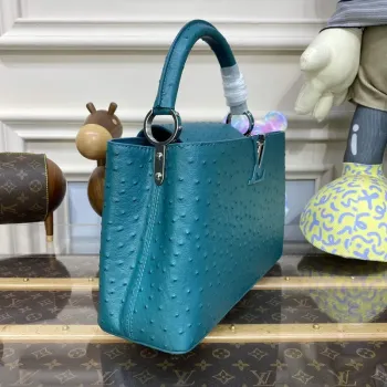 LV N81279 Louis Vuitton Capucines MM Kabelka jezero modrá